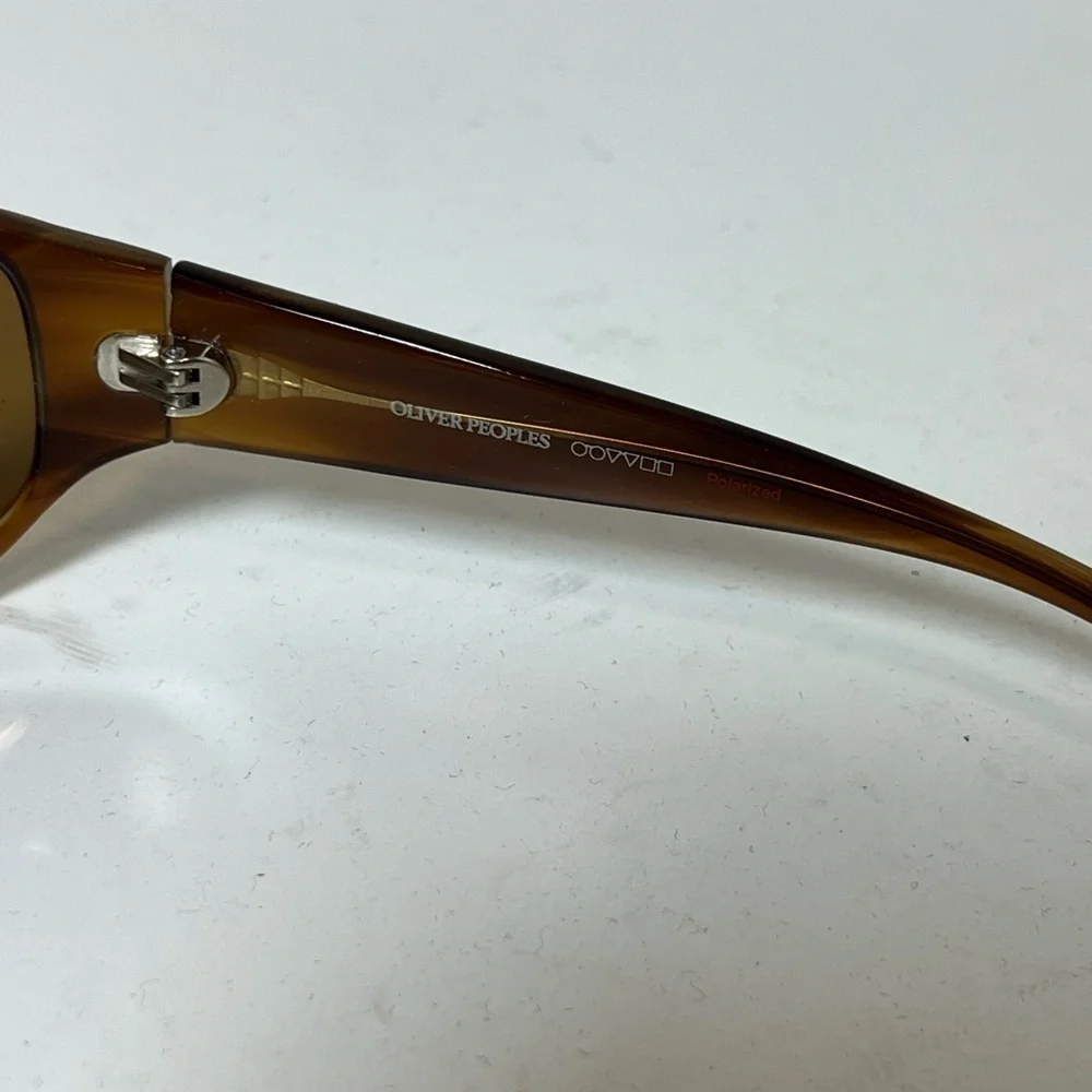 NWT Oliver Peoples Montana Polarized Horn Tortoise Brown Japan Unisex Sunglasses